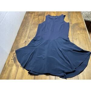 Lululemon Everlux Short-Lined Tennis Tank Dress 6” Navy Slimming Athleisure 10